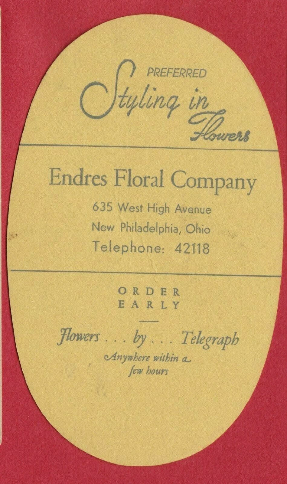The Endres Floral Co. of New Philadelphia was once the largest independent rose-growing operation in the eastern United States.