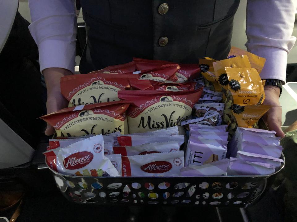 The Airbus A321neo food.