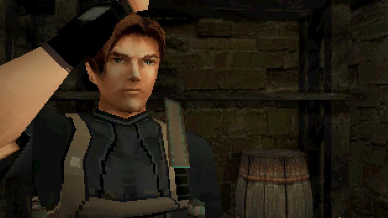  Leon from Resident Evil 4 demade in PS1. 