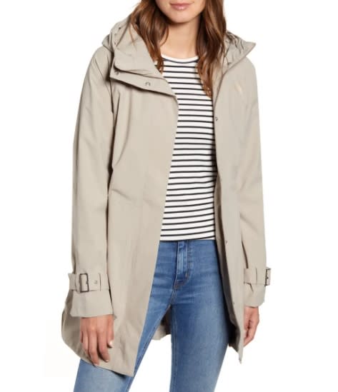 The North Face City Breeze Waterproof Trench Raincoat. (Image via Nordstrom)