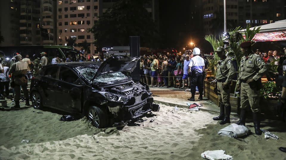 Gott was struck by a car at Copacabana Beach in January. Source: AAP