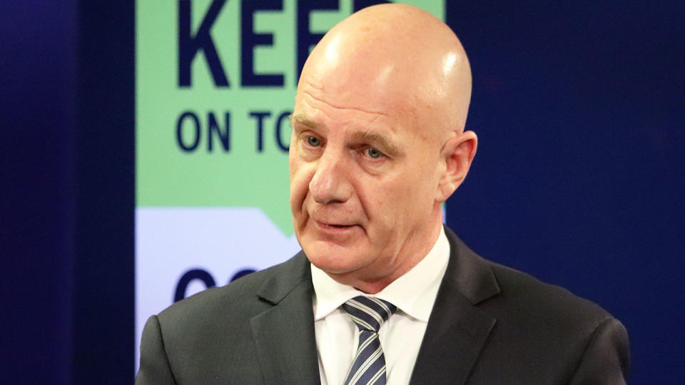 Tasmanian premier Peter Gutwein has hit out at the AFL over the latest expansion report. Pic: Getty