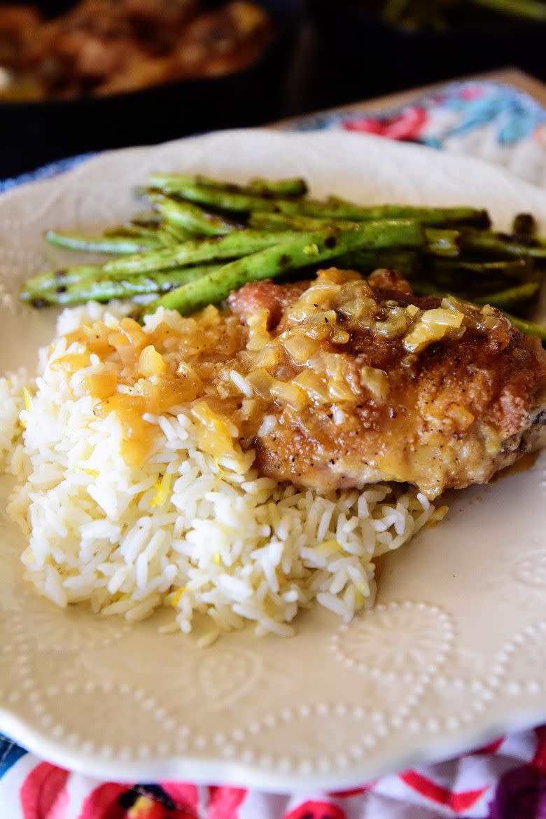 Pan-Roasted Chicken Thighs