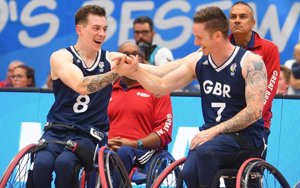 George Bates (left) is facing retirement from wheelchair basketball due to the ruling — Wheelchair basketball world champion George Bates ruled ineligible for Paralympics - Moto Yoshimura /GETTY IMAGES