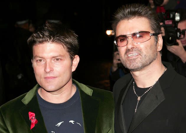 Kenny Goss and George Michael during George Michael's 