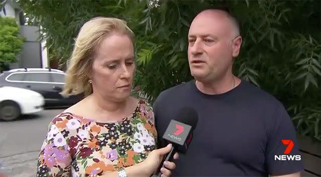 The hero told his dad Peter Caruso on the phone he almost died that afternoon. Source: 7 News