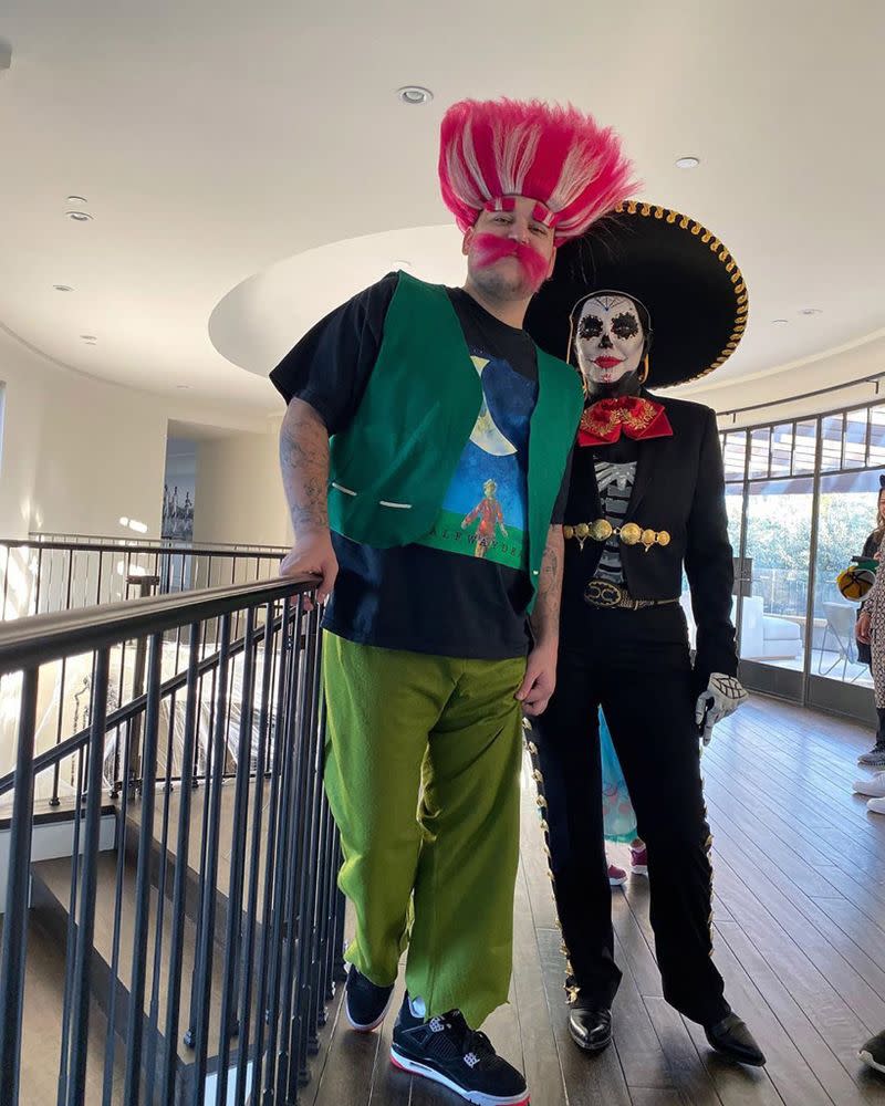 Rob Kardashian and Kris Jenner on Halloween | Rob Kardashian/Instagram