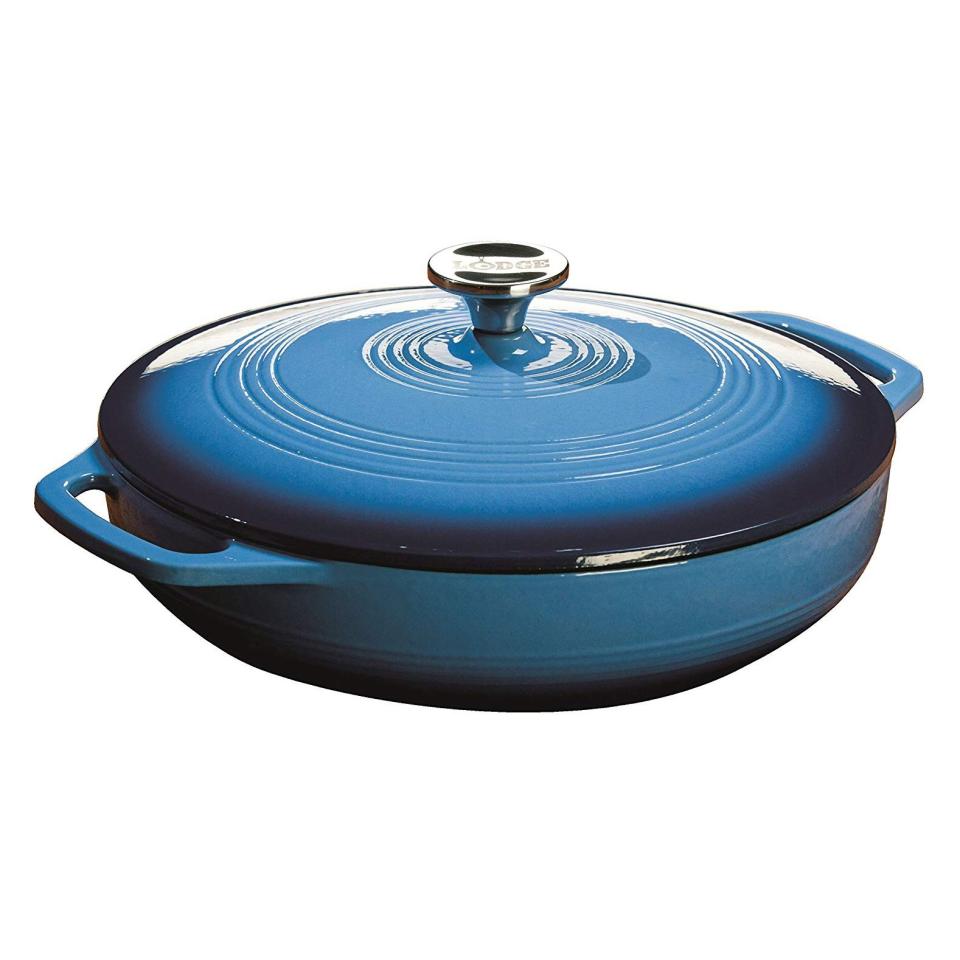 3.6-Quart Enamel Cast-Iron Casserole Dish