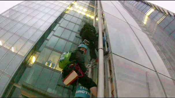 Shard scale protest over Shell's Arctic exploration