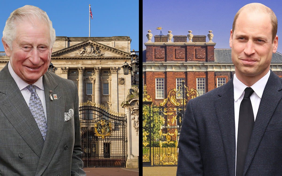 King Charles, Prince William superimposed on their properties