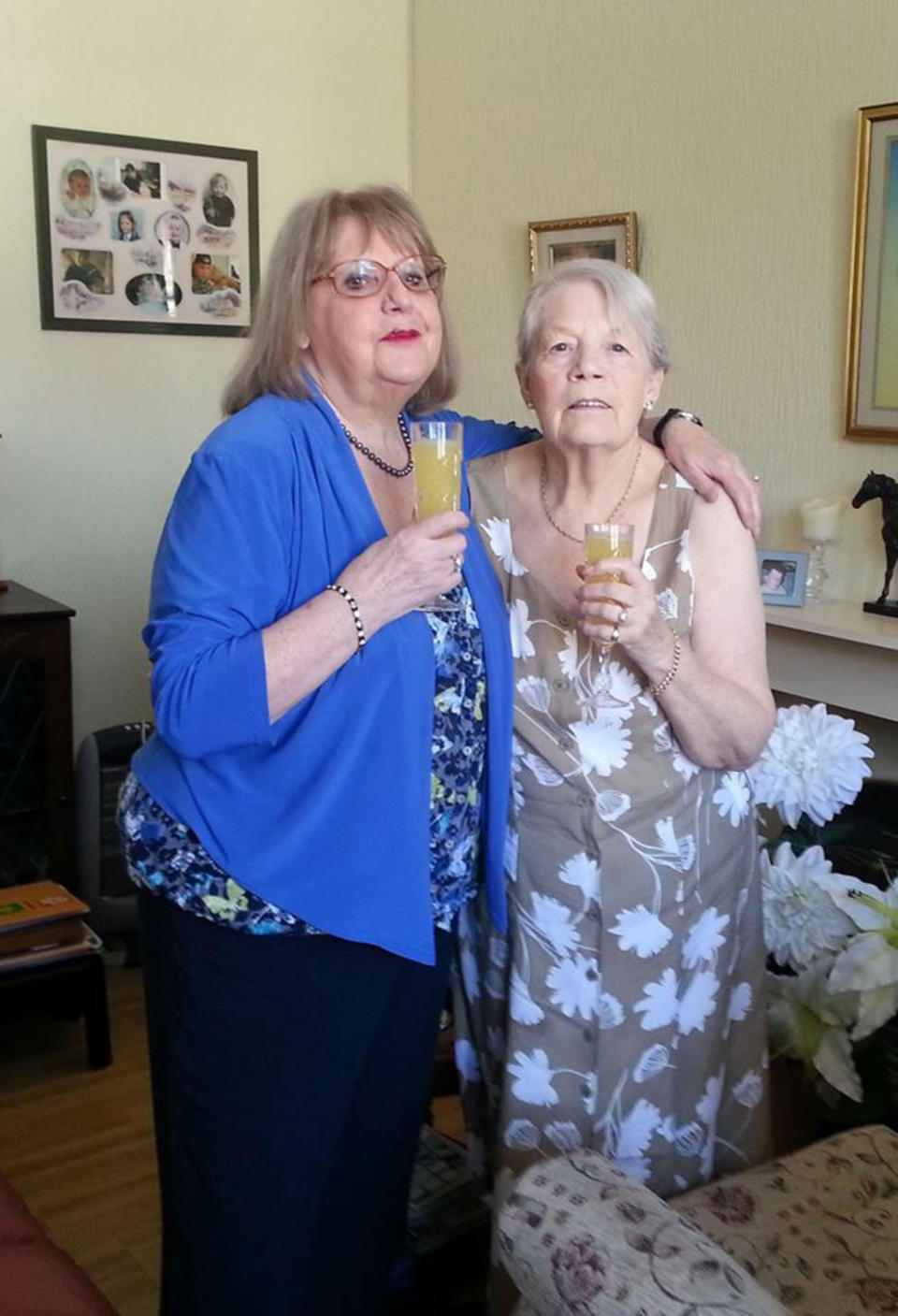 Eileen Triffitt (left) and Mavis Macleod (right) have been reunited after 50 years apart. (Caters)