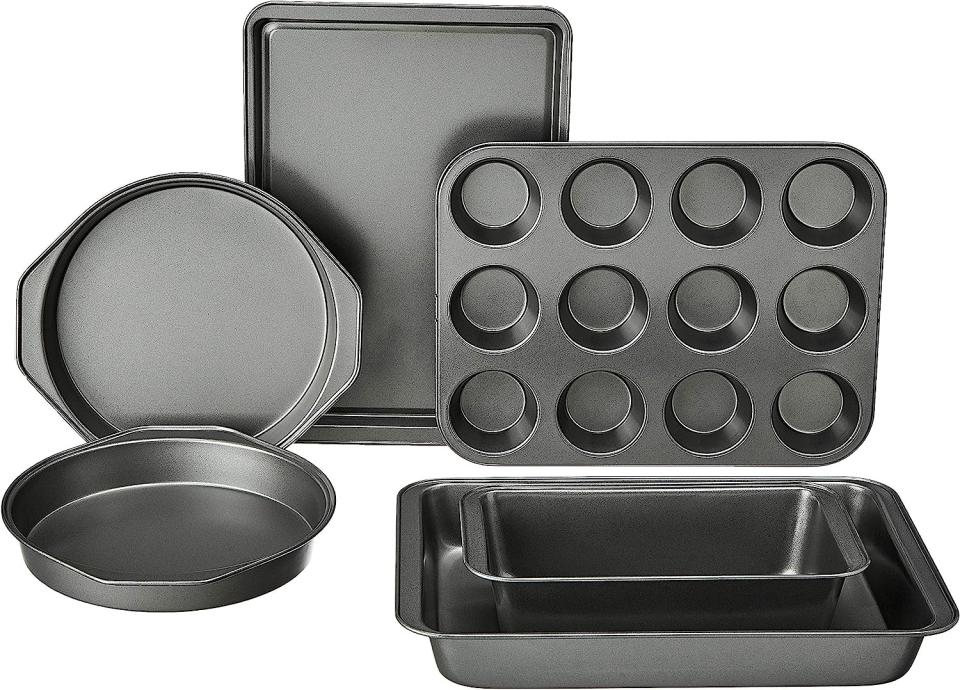 Amazon Basics - Juego de 6 piezas antiadherentes para horno de acero al carbono/Amazon.com.mx