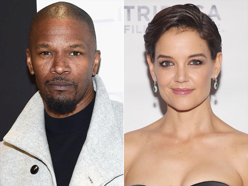 Jamie Foxx Celebrates 50th Birthday with Katie Holmes