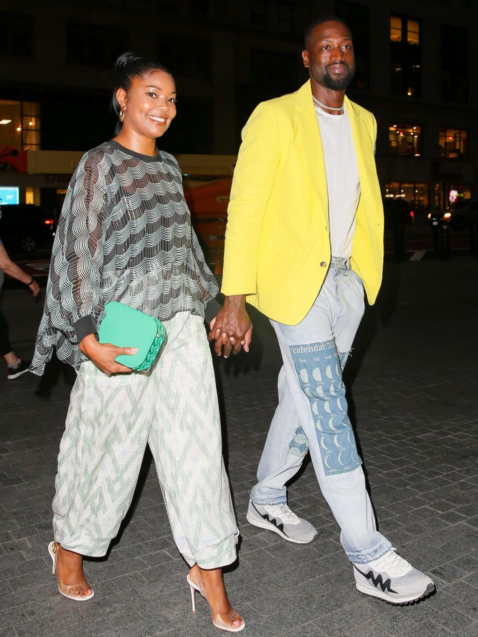 <p>Gabrielle Union and Dwyane Wade dress up for date night at Le Pavillon in N.Y.C.</p>