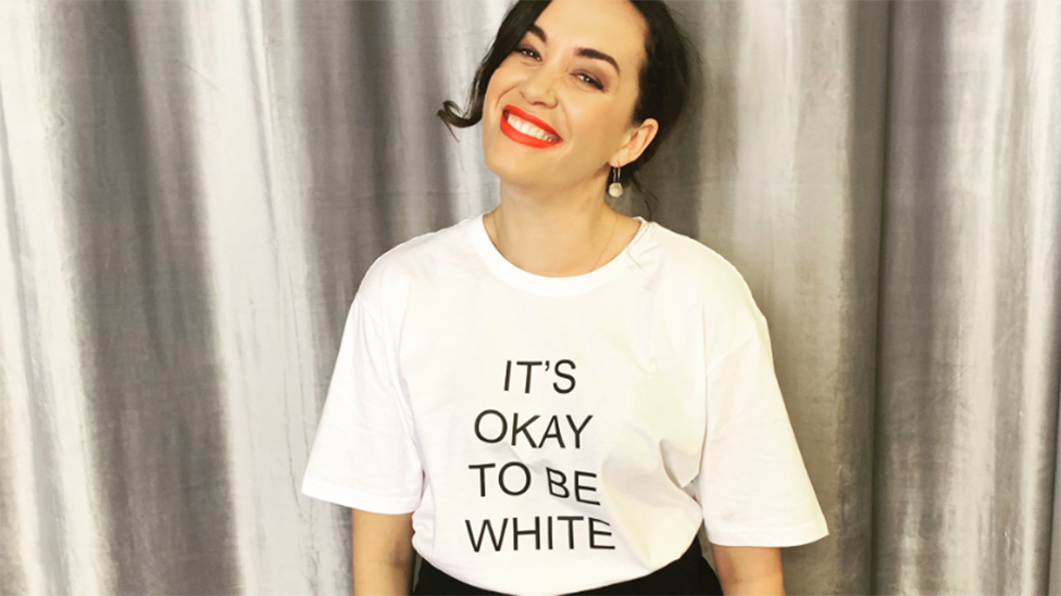 New Zealand TV presenter Kanoa Lloyd's not a fan of this T-shirt