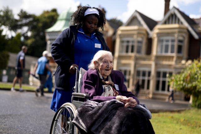 Dorothy Doll, 99, who worked at Bletchley Park between 1943 and 1945 as a Hollerith Operator attends her first reunion, returning to the scene of her wartime service at the annual Bletchley Park reunion 