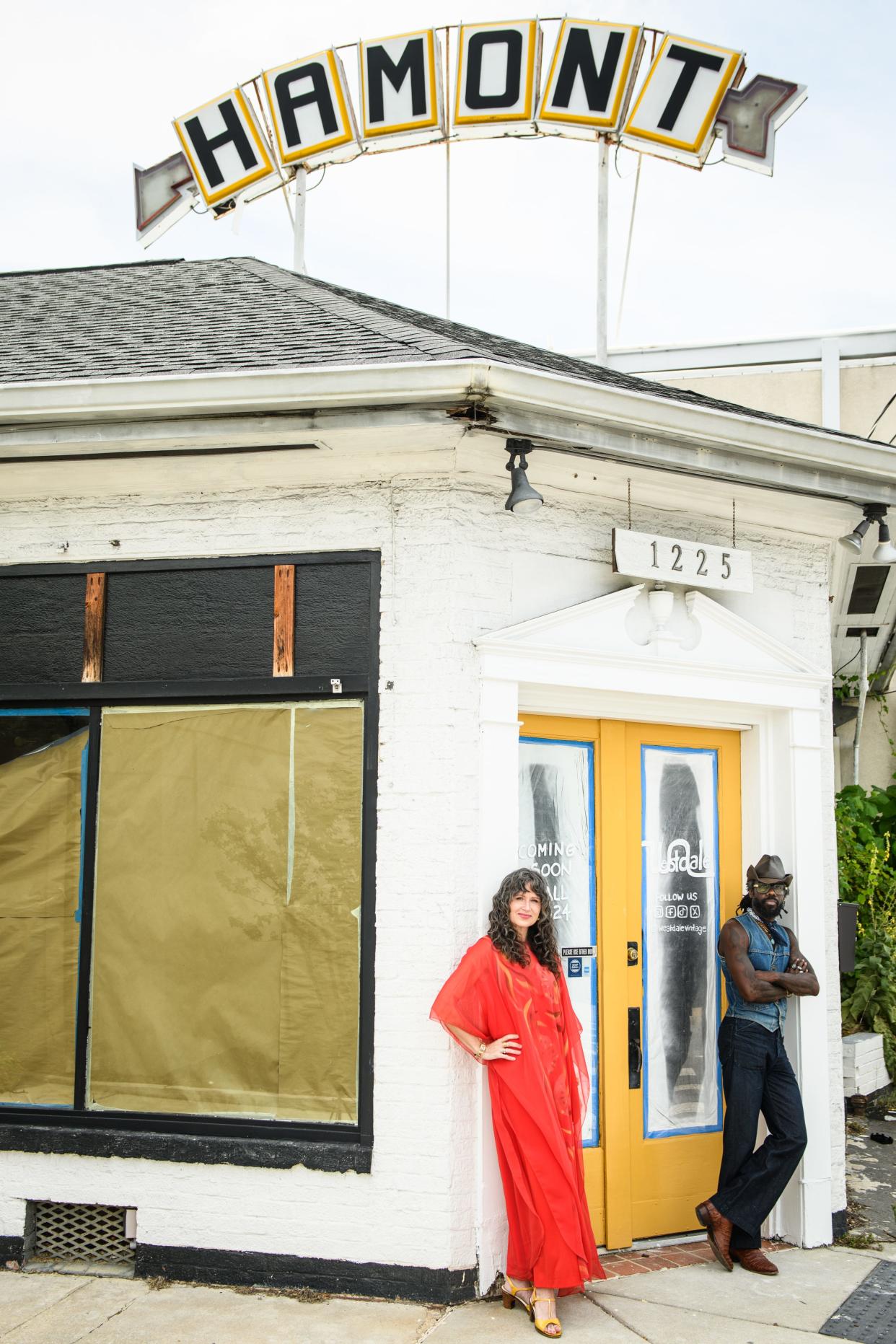 Michelle L. Clark and Jamil Rashad, owners of Westdale Vintage at 1225 Fort Bragg Road, which opens this fall.