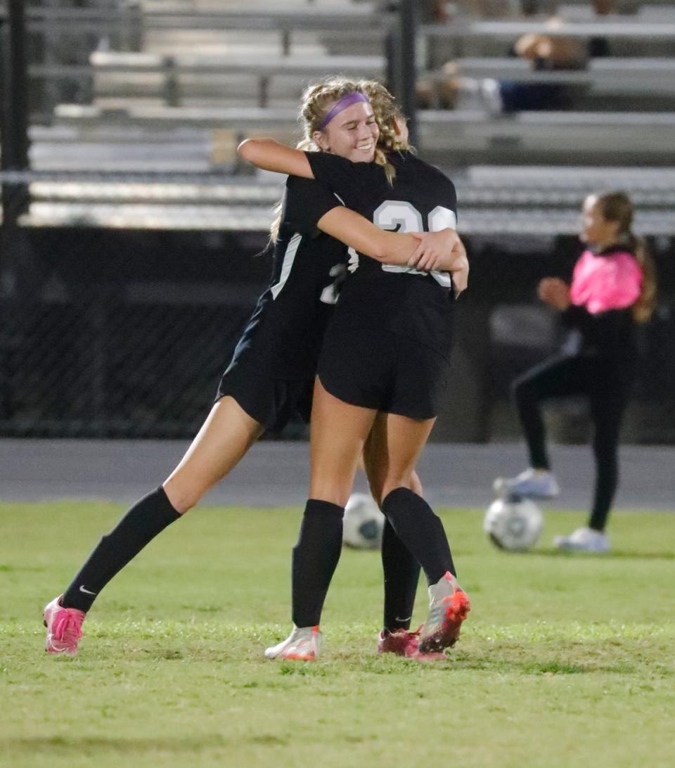 The Mariner High School girls soccer team defeated Naples 2-0 Friday, Feb. 10, 2023, in the regional semi-final game. 