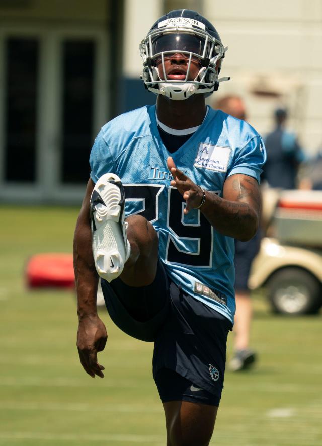 Treylon Burks pulled out all the stops to arrive for start of OTAs