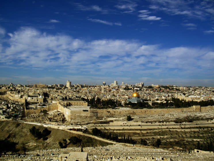 Old City from Mt. of Olives (credit: Israeli Ministry of Tourism)