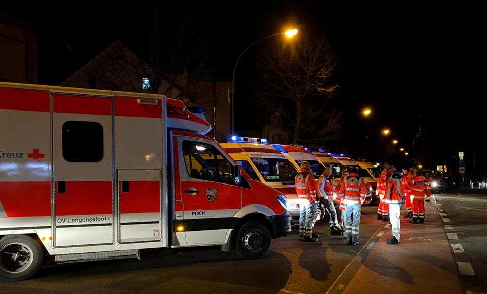 At least eight people were killed in shootings in Hanau.  Source: EPA