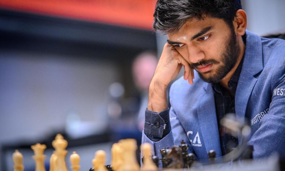 <span>Dommaraju Gukesh won the Candidates by half a point and will take on Ding Liren for the world crown.</span><span>Photograph: Michał Walusza</span>