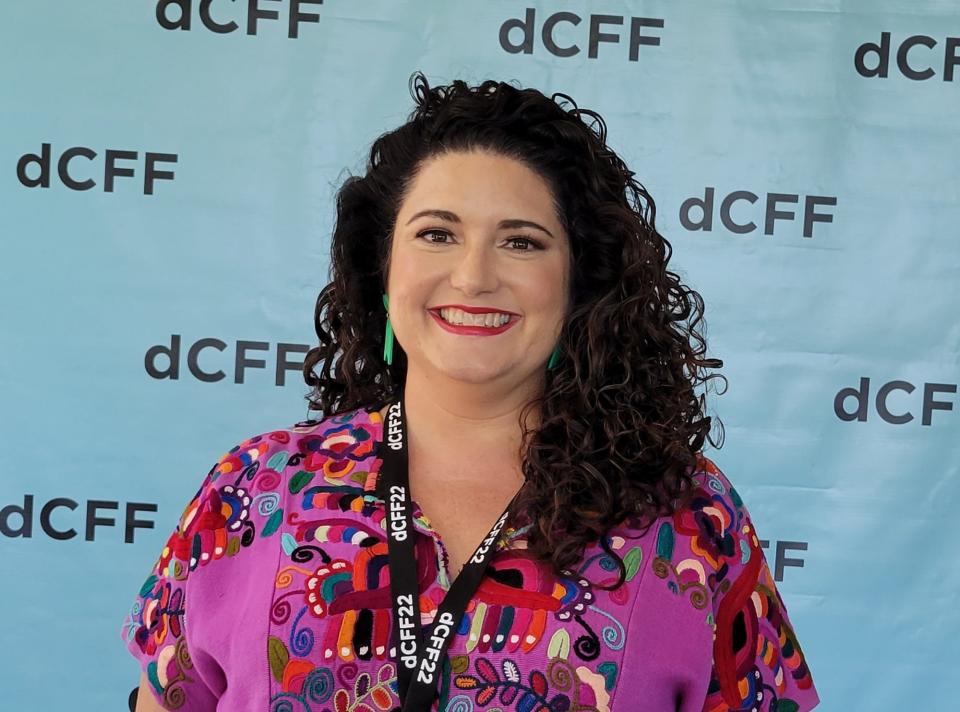 Film producer and Oklahoma native Mary Beth Minnis, the executive producer of the uplifting new documentary "Refuge," poses for a photo at the deadCenter Film Festival June 10, 2022, in Oklahoma City.