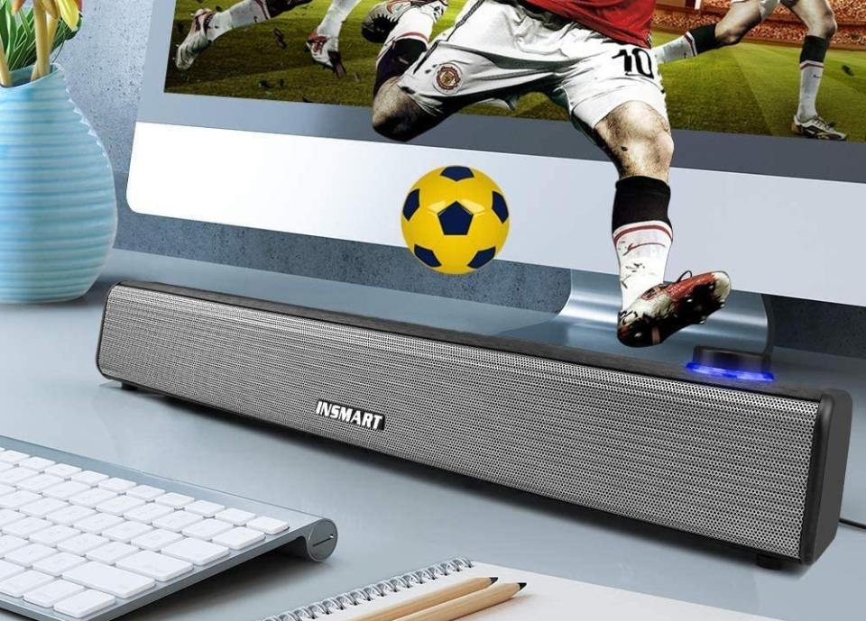 Get this Insmart Laptop Sound Bar for just $27. (Photo: Insmart)