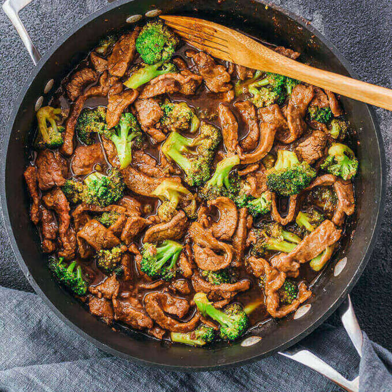 <p>Savory Tooth</p><p>Beef and broccoli is one of the dishes you’ll see in any Chinese restaurant. Apart from saving some cash when you make your own at home, you can easily have a low-carb version in just 25 minutes.</p><p><strong>Get the recipe here: <a href="https://www.savorytooth.com/low-carb-beef-broccoli/" rel="nofollow noopener" target="_blank" data-ylk="slk:Low-Carb Beef and Broccoli;elm:context_link;itc:0;sec:content-canvas" class="link ">Low-Carb Beef and Broccoli</a></strong></p>