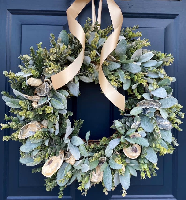 <p><a href="https://go.redirectingat.com?id=74968X1596630&url=https%3A%2F%2Fwww.etsy.com%2Flisting%2F1162776796%2Fnautical-wreath-for-front-door-oyster&sref=https%3A%2F%2Fwww.elledecor.com%2Fshopping%2Fg21206683%2Fsummer-wreaths%2F" rel="nofollow noopener" target="_blank" data-ylk="slk:Shop Now;elm:context_link;itc:0;sec:content-canvas" class="link rapid-noclick-resp">Shop Now</a></p><p>Nautical Wreath</p><p>etsy.com</p><p>$90.00</p>