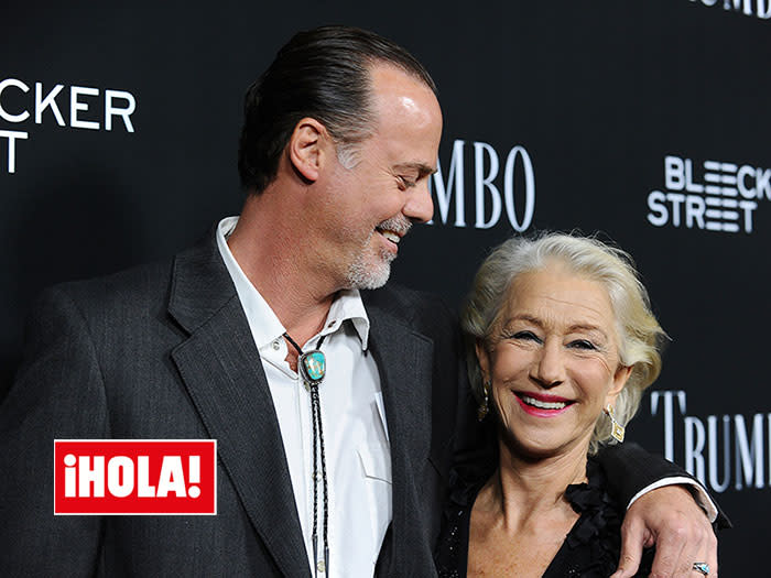 Helen Mirren con Rio Hackford, al que considera como un hijo