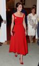 <p>Duchess Kate's Preen by Thornton Bregazzi red dress was glamorous for an evening reception at the Government House in Victoria. She styled the the British design duo's asymmetric neckline and full skirt with her hair in a low chignon and pearl earrings from Soru.</p>