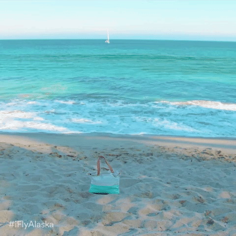 Let'S Go Beach GIF by Alaska Airlines - Find & Share on GIPHY