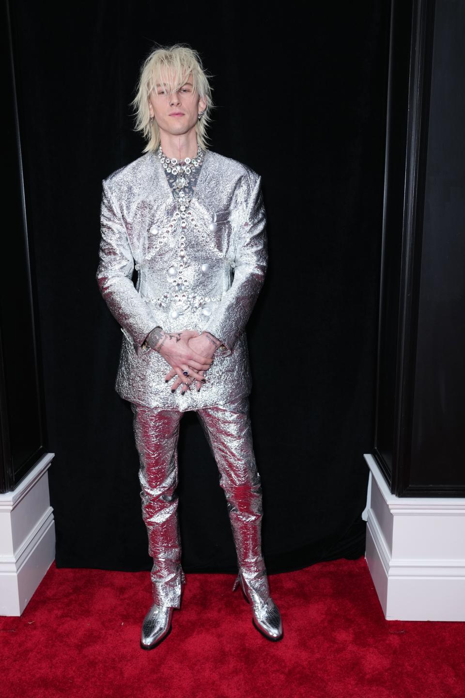 Machine Gun Kelly attends the 2023 Grammy Awards