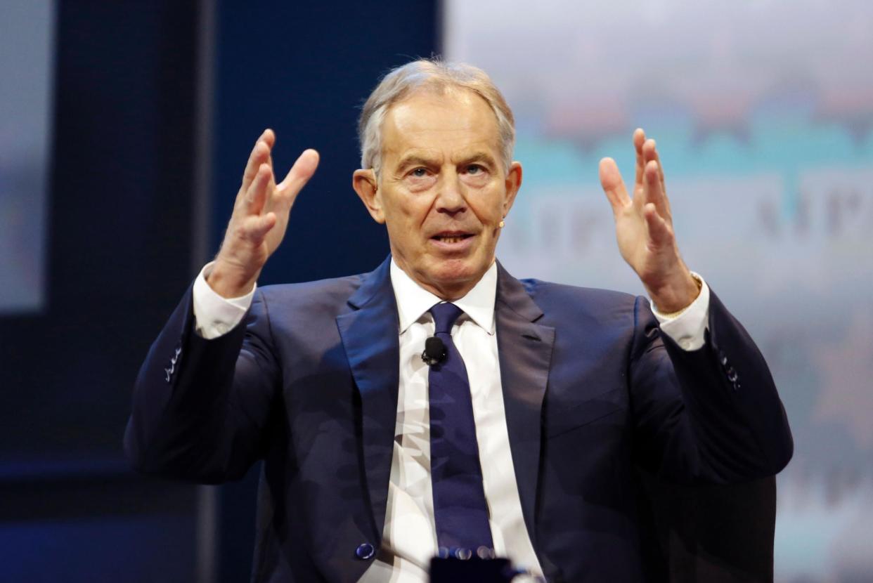 'Ignoring the Brexit issue or trying to play it down as one issue out of many just won't work,' Mr Blair said: Getty