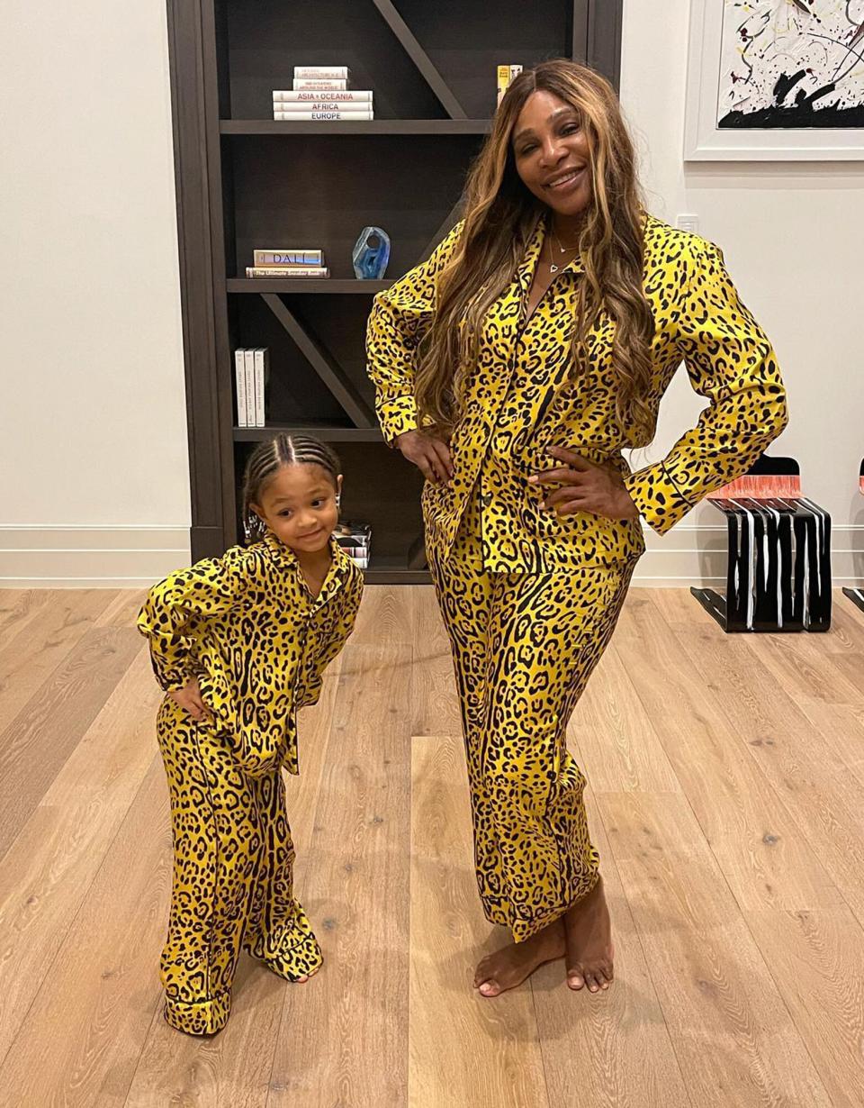 Serena Williams and daughter Alexis Olympia Ohanian