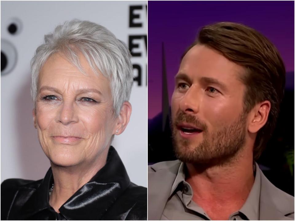 Jamie Lee Curtis and Glen Powell (Getty Images/CBS)