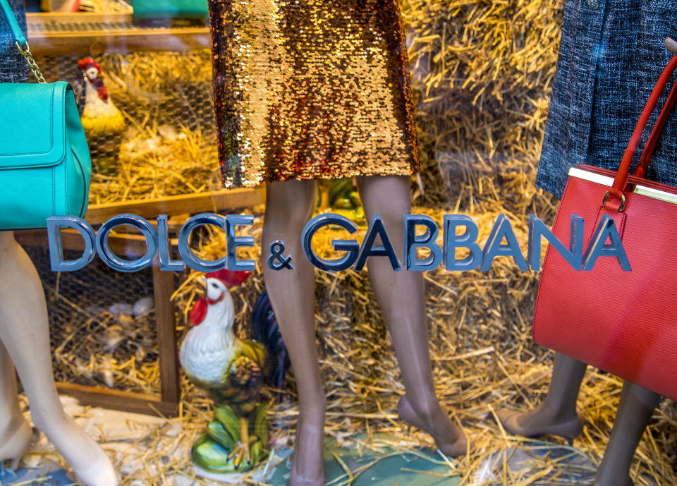 Ein Shop der italienischen Luxus-Marke Dolce & Gabbana in Milan