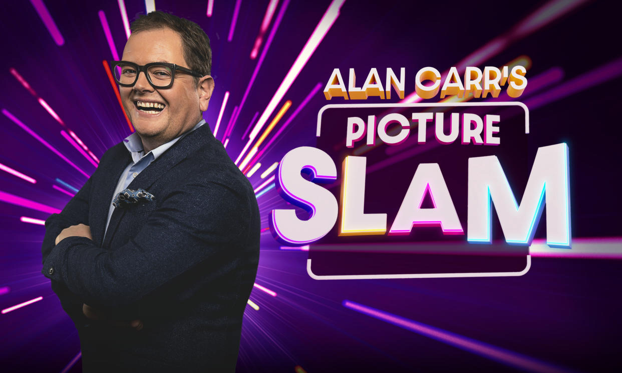  Alan Carr's Picture Slam is a BBC1 quiz with a twist. 