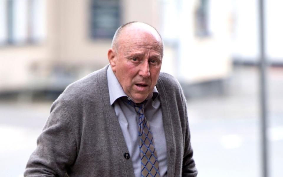 Peter Smythe denies hitting his neighbour with a leaf blower - John McLellan