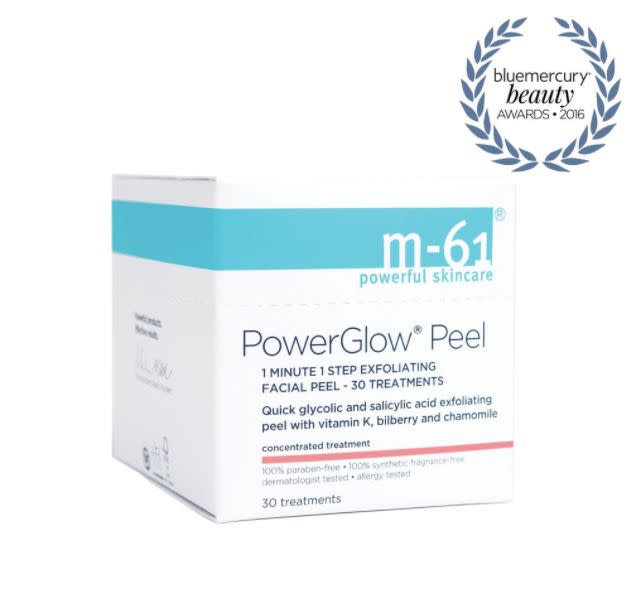 (Photo: <a href="https://bluemercury.com/products/m61-powerglow-peel?gdffi=47394fb1eb0c4364988a53996e28c118&gdfms=C86A8282F9A448C2B4743705EF95AADA&utm_source=google&utm_medium=paid_search&utm_campaign=paid_search_google_pla&adpos=1o1&scid=scplp1723701160&sc_intid=1723701160&gclid=Cj0KCQjw1JbPBRCrARIsAOKj2Pk-5fV6TKtZTFnacBBFlLdeesh35tLkSn6UZUVbHkw1HG2jy-sXs80aAsaLEALw_wcB" target="_blank">Bluemercury</a>)