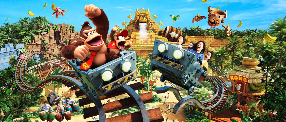 منطقه Super Nintendo World Japan’s Donkey Kong Country در بهار امسال افتتاح می شود