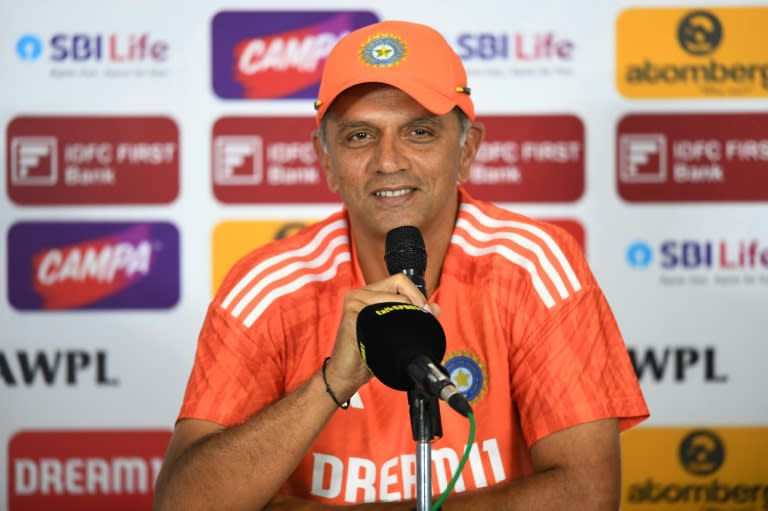 India’s coach Rahul Dravid is hoping his team can put behind memories of two finals defeats last year when they face <a class="link " href="https://sports.yahoo.com/soccer/teams/south-africa-women/" data-i13n="sec:content-canvas;subsec:anchor_text;elm:context_link" data-ylk="slk:South Africa;sec:content-canvas;subsec:anchor_text;elm:context_link;itc:0">South Africa</a> in Saturday's T20 World Cup final. (NOAH SEELAM)