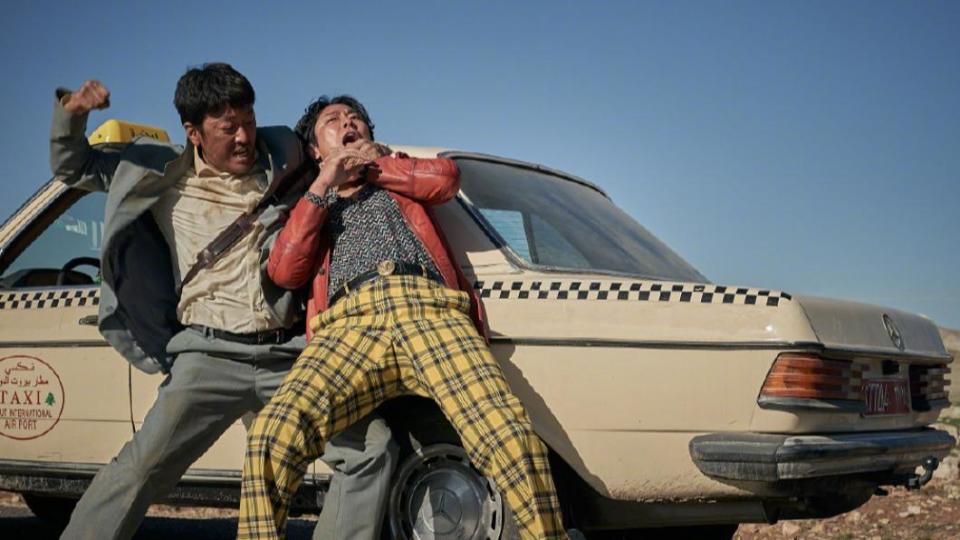 朱智勳在《贖鏡救援》中飾演計程車司機。（圖／翻攝自微博）