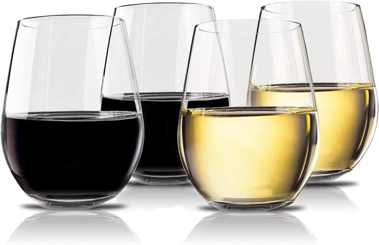 <p><a href="https://www.amazon.com/Vivocci-Unbreakable-Shatterproof-Glassware-Dishwasher/dp/B01J7JVCI8/ref=sr_1_2?crid=2K3907MHR1U6I&keywords=Vivocci+Unbreakable+Elegant+Plastic+Stemless+Wine+Glasses+20+oz&qid=1691013866&sprefix=vivocci+unbreakable+elegant+plastic+stemless+wine+glasses+20+oz%2Caps%2C126&sr=8-2&tag=syn-yahoo-20&ascsubtag=%5Bartid%7C10055.g.44652567%5Bsrc%7Cyahoo-us" rel="nofollow noopener" target="_blank" data-ylk="slk:Shop Now;elm:context_link;itc:0;sec:content-canvas" class="link rapid-noclick-resp">Shop Now</a></p><p>Unbreakable Elegant Plastic Stemless Wine Glasses</p><p>Amazon</p><p>$27.95</p><span class="copyright">Vivocci</span>