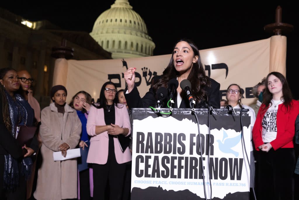 Alexandria Ocasio-Cortez has been fiercely critical of Israel. MICHAEL REYNOLDS/EPA-EFE/Shutterstock