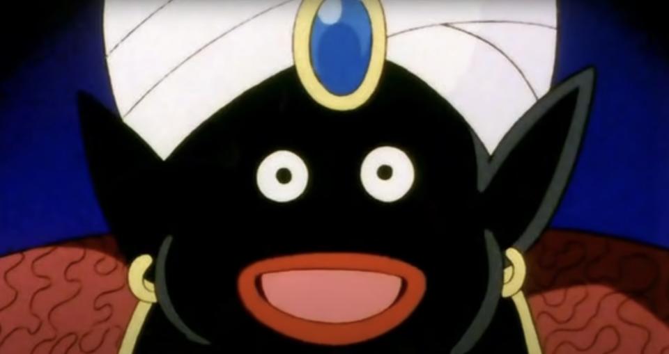 Mr. Popo joyfully smiles at his friends