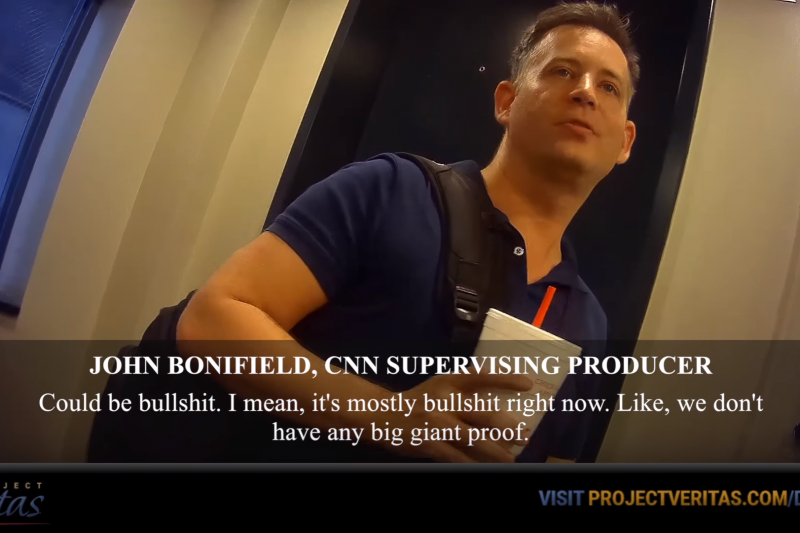 CNN醫衛節目監製博尼菲爾德（John Bonifield）稱，關於通俄門的報導都是胡扯（翻攝影片）