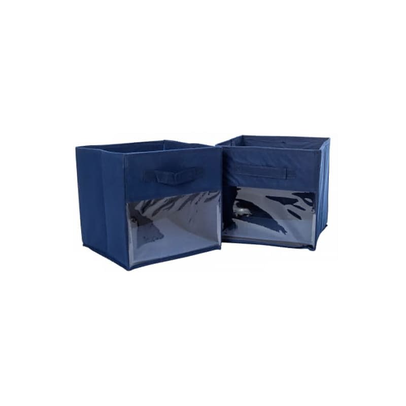 Clear-Front Collapsible Bins 2-Count