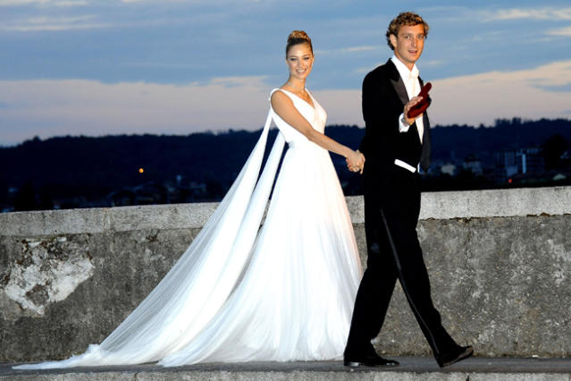 Beatrice Borromeo channels Greek goddess on wedding day